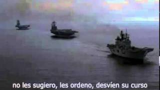 Conversacin entre la flota de los EEUU y los espaoles