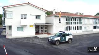 Asfaltado del cuartel de la Guardia Civil en Espinilla