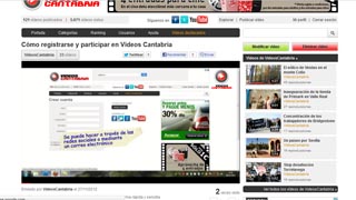 Cómo registrarse y participar en Vídeos Cantabria