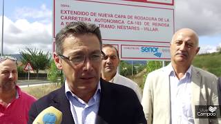 Concluye la mejora del tramo Nestares-Villar tras una inversión de 1,2 millones de euros