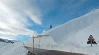 El nevero de Palombera y deportes de invierno