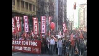 Huelga General Cantabria-Manifestacin cierre de jornada