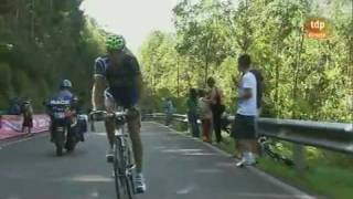 Juanjo cobo defendi el liderato de la Vuelta en Pea Cabarga