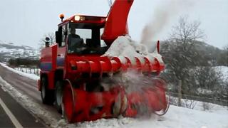 La nieve cuaj en las cotas ms bajas de Campoo (23-01-2013)