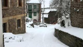 La nieve cubre Aguayo, Pesquera, Rioseco y Reinosa