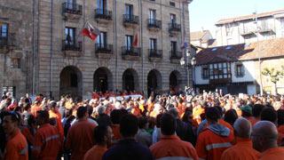 Manifestacin en Reinosa en apoyo a los trabajadores de Gerdau