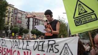 Marcha en bicicleta contra el fracking