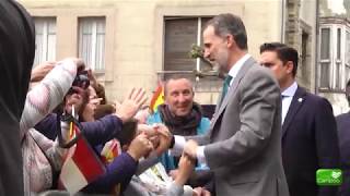 El Rey Felipe VI visita el ayuntamiento de Reinosa