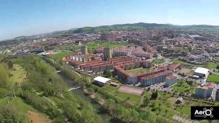 Vista area del Ro Besaya por Torrelavega